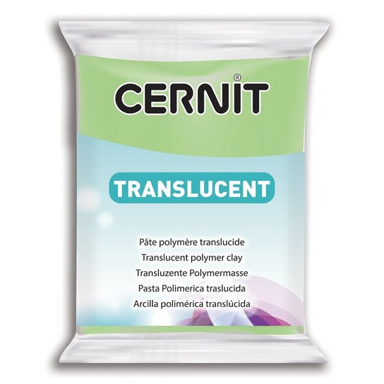 Modelina, transparentna limonkowa, 56 g Cernit