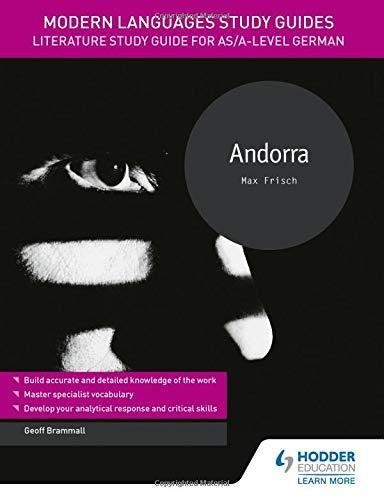 Modern Languages Study Guides: Andorra Frisch Max, Brammall Geoff