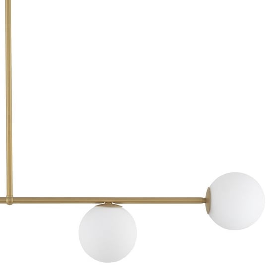 Modernistyczna LAMPA sufitowa GAMA 33333 Sigma szklana 4-punktowa kule balls złote białe Sigma