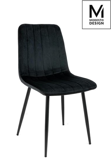 MODESTO krzesło LARA czarne - welur, metal Modesto Design