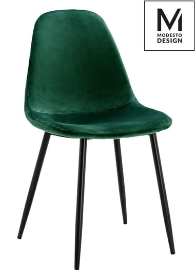 MODESTO krzesło LUCY zielone - welur, metal Modesto Design
