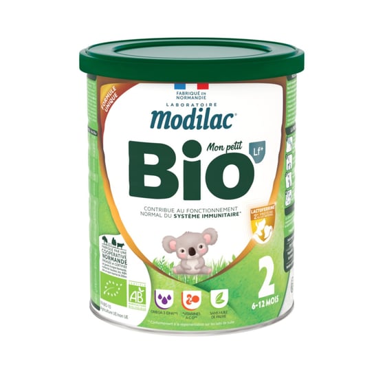 MODILAC BIO 2 Organiczne mleko następne dla niemowląt od ukończenia 6 miesiąca życia, 800g MODILAC