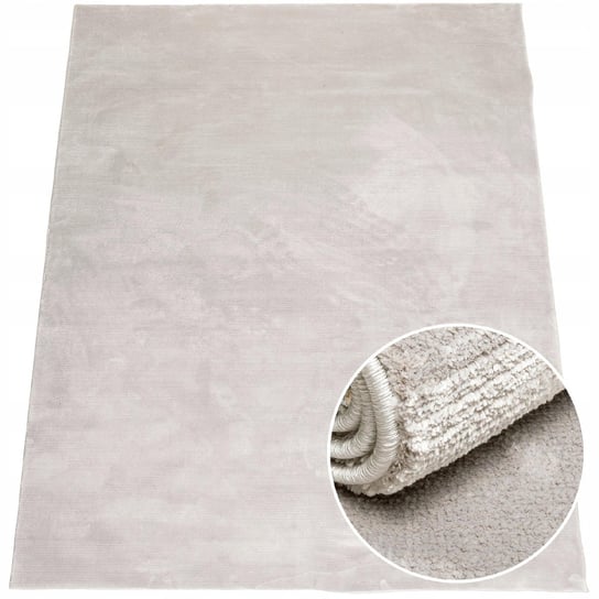 Modny dywan miękki do sypialni, Kremowy, 80x150 cm MD