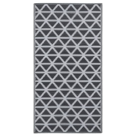 Modny dywan zewnętrzny - czarny, PP, 120x180 cm, d / AAALOE Inna marka