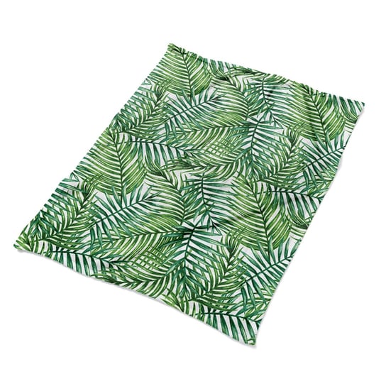 Modny pluszowy koc na łóżko Egzotyczne liście wzór, Fabricsy Fabricsy
