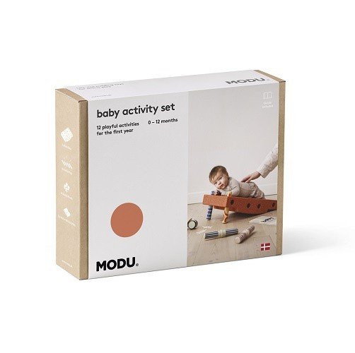 MODU - Baby activity set - Burnt Orange/ Dusty Green MODU