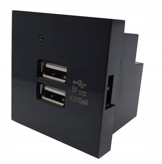 MODUŁ GNIAZDO GNIAZDKO ŁADOWARKA 2X GNIAZDO USB Baron
