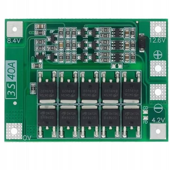 Moduł ładowania Li-ion 3S 40A - 12,6V Rosfix