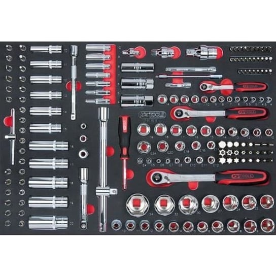 Moduł nasadowy i akcesoria 1/4" - 3/8" - 1/2", 175 sztuk KS TOOLS 711.1011 Inna marka