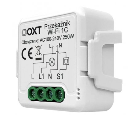 Moduł OXT mini przekaźnik 1 obwód WiFi TUYA OXT