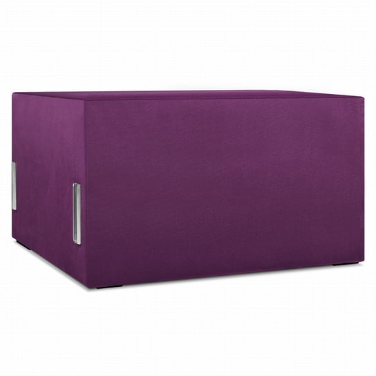 Moduł: tapicerowane siedzisko 80 LEON w kolorze fioletowym z metalowymi łącznikami – segment do zestawu mebli modułowych POSTERGALERIA