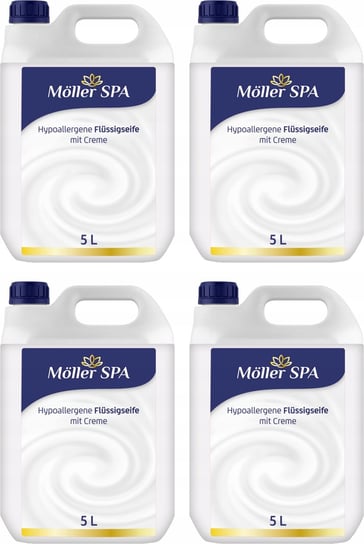 Möller Spa, Niemieckie mydło w płynie hipoalrgiczne, 4x5l Möller SPA