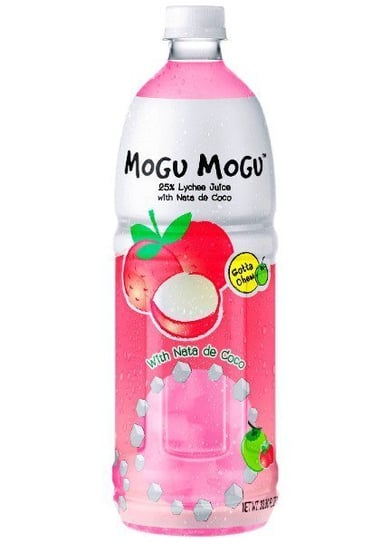 Mogu Mogu, napój o smaku liczi z dodatkiem galaretki Nata de Coco, 1l Sappe