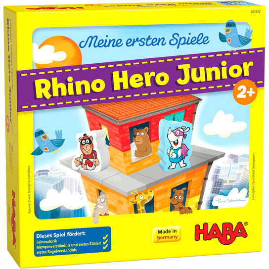 Moja pierwsza gra - Rhino Hero Junior, gra rodzinna, Haba Haba