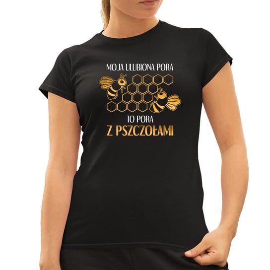 Moja ulubiona pora to pora z pszczołami - damska koszulka na prezent Koszulkowy