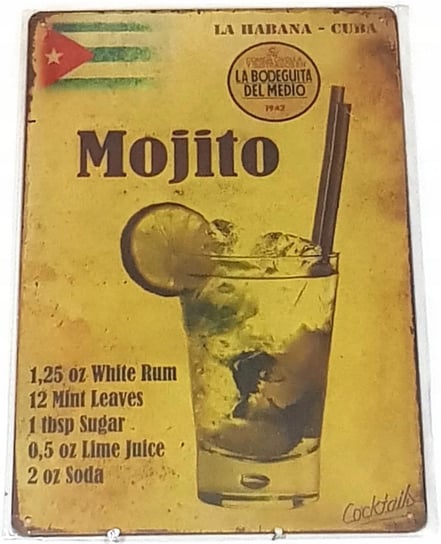 Mojito Drink Tabliczka Tablica Blacha Ozdobna Inna marka