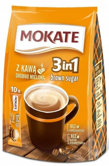Mokate 3in1 Brown Sugar 10x17g kawa SASZETKI Inna marka