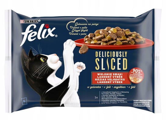 Mokra karma dla kota Felix Deliciously Sliced Wiejskie Smaki MIX SMAKI 320g Inny producent