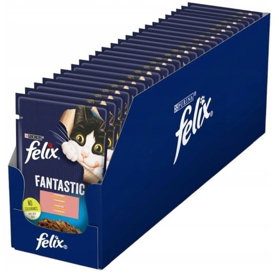 Mokra karma dla kota Felix Fantastic łosoś w galaretce (26 x 85 g) Felix