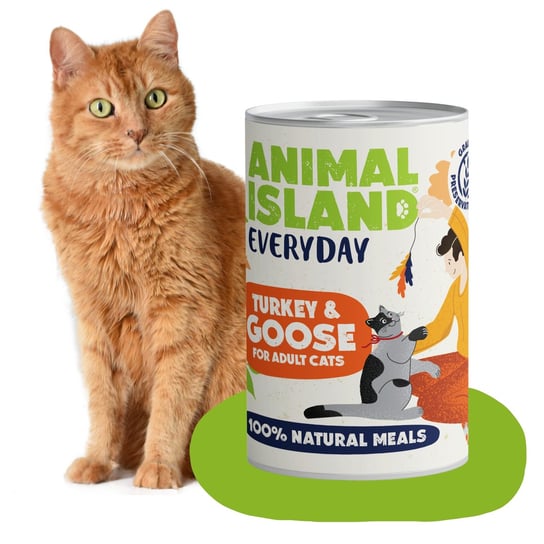 Mokra karma dla kota Indyk gęś Everyday 400g Animal Island Inna producent