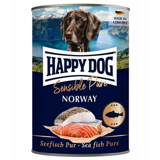 Mokra Karma Dla Psa Puszka 400G Sea Fish Pure Ryba HAPPY DOG