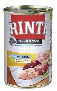 Mokra karma w puszce RINTI Kennerfleisch Junior Huhn, kurczak, 400 g Rinti