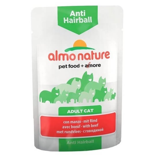 Mokra karma z wołowiną Almo Nature Anti Hairball, 70 g Almo Nature