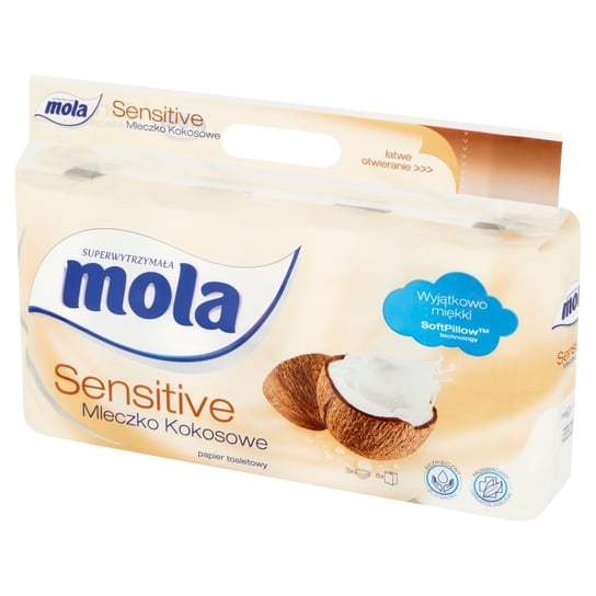 Mola sensitive mleczko kokosowe papier toaletowy Metsa Tissue