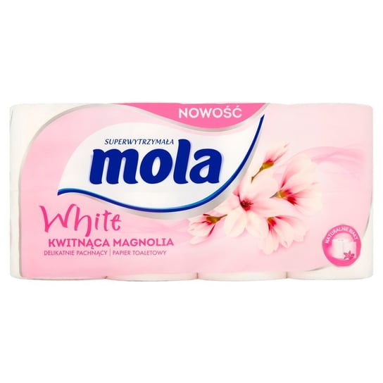 Mola white kwitnąca magnolia papier toaletowy Metsa Tissue