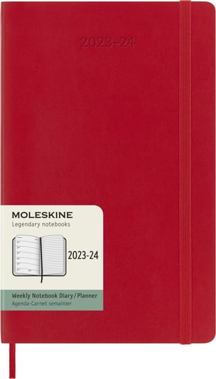 MOLESKINE kalendarz 2023-2024 CZERWONY LARGE WEEKLY SOFT Moleskine