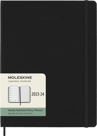 MOLESKINE kalendarz 2023-2024 EXTRA LARGE CZARNY WEEKLY HARD Moleskine
