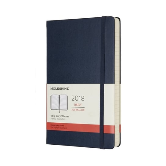 Moleskine, kalendarz książkowy 2018, format B6, niebieski PRIME LINE