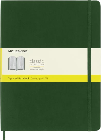 Moleskine Notes 19x25 kratka zielony miękka okładka Moleskine