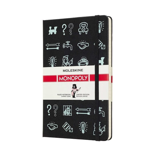 Moleskine, notes, edycja limitowana, Monopoly, czarny, 120 kartek Moleskine