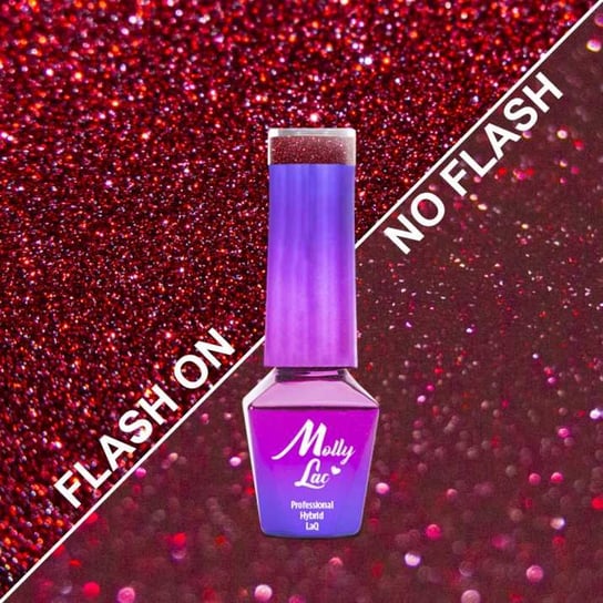 Molly Lac, Lakier Hybrydowy, Duo Flashing Lights Deep Desire, 5 ml Nr 605 Molly Lac