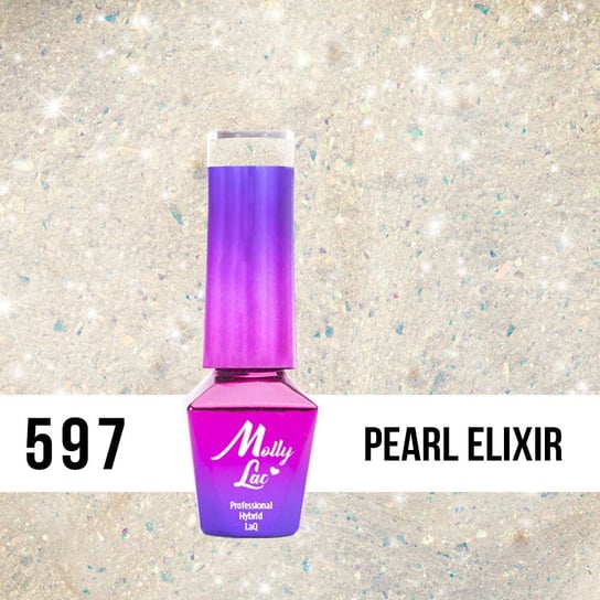 Molly Lac, Mermaid Whispers 597 Pearl Elixir, Lakier Hybrydowy, 5ml Molly Lac