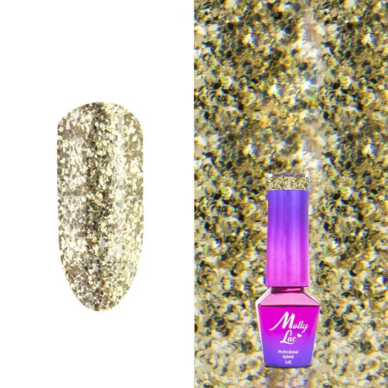 Molly Lac, Queens Of Life, Lakier Hybrydowy, 32 Perfect Gold, 5 ml Molly Lac