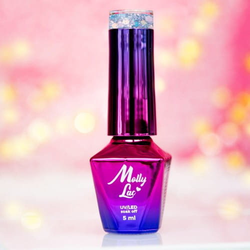 Molly Lac Top Confetti 2in1 Nr 2 Remix lakier hybrydowy 5ml Molly Lac