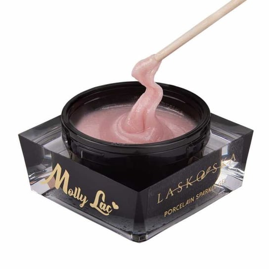 Molly Lac, Żel Budujący Do Paznokci, Porcelain Sparkle Gel Laskovska Natural Pink , 15 ml Molly Lac