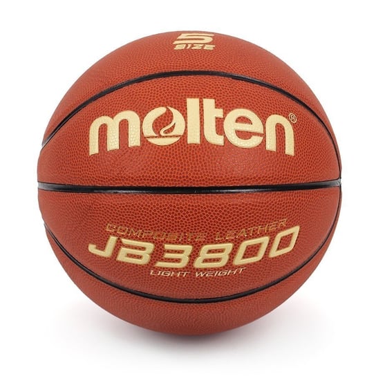Molten, Piłka do koszykówki, JB3800 B5C3800-L, brązowy, rozmiar 5 Molten