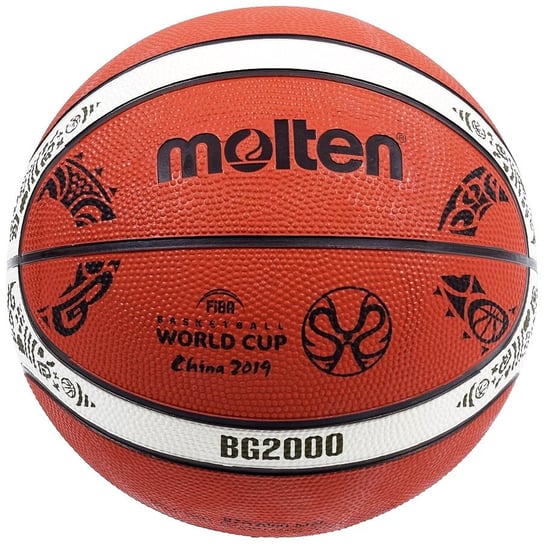 Molten, Piłka koszykowa, World Cup Chiny 2019 replika, pomarańczowy Molten