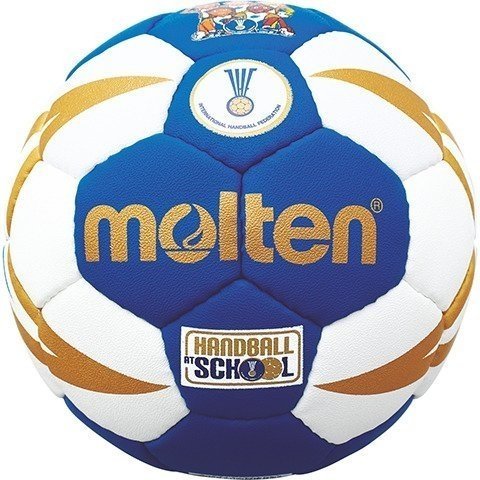 Molten, Piłka ręczna, H0X1300-BW, biały-niebieski, rozmiar 0 Molten