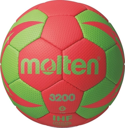 Molten, Piłka ręczna, H0X3200-RG2, zielono-czerwony, rozmiar 0 Molten