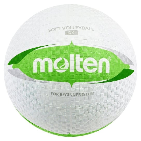 Molten, Piłka siatkowa, Soft DX S2V1550-WG, biały, rozmiar 5 Molten