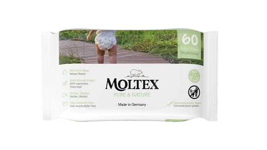 Moltex, chusteczki nawilżane ekologiczne, 60 szt. Moltex