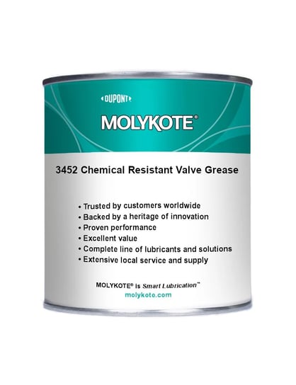 Molykote 3452 Chemical Resistant Valve Grease - 1Kg Molykote