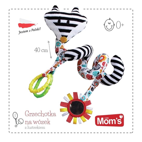 Mom's Care, maskotka Pasiak z grzechotką Mom's Care