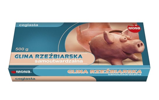 Mona, glina samoutwardzalna, ceglasta, 500 g MONA