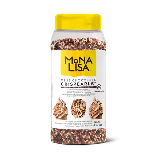 Mona Lisa Crispearls MINIMIX Crispearls Mini Barista herbatnik w czekoladzie 425g Callebaut