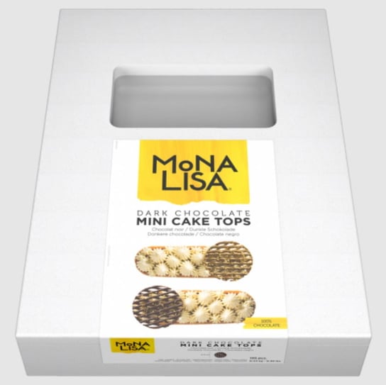 Mona Lisa czekoladowe koło 50mm Mini Cake Tops 195 szt. Callebaut